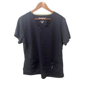 Grey’s Anatomy‎ Dark Navy Blue Short Sleeve Active Scrub Top